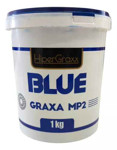 Graxa Azul Para Rolamentos E Mancais Mp2 1kg Multi Uso HiperGraxx