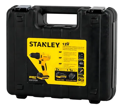Parafusadeira/Furadeira Stanley 12V SCD121S2K