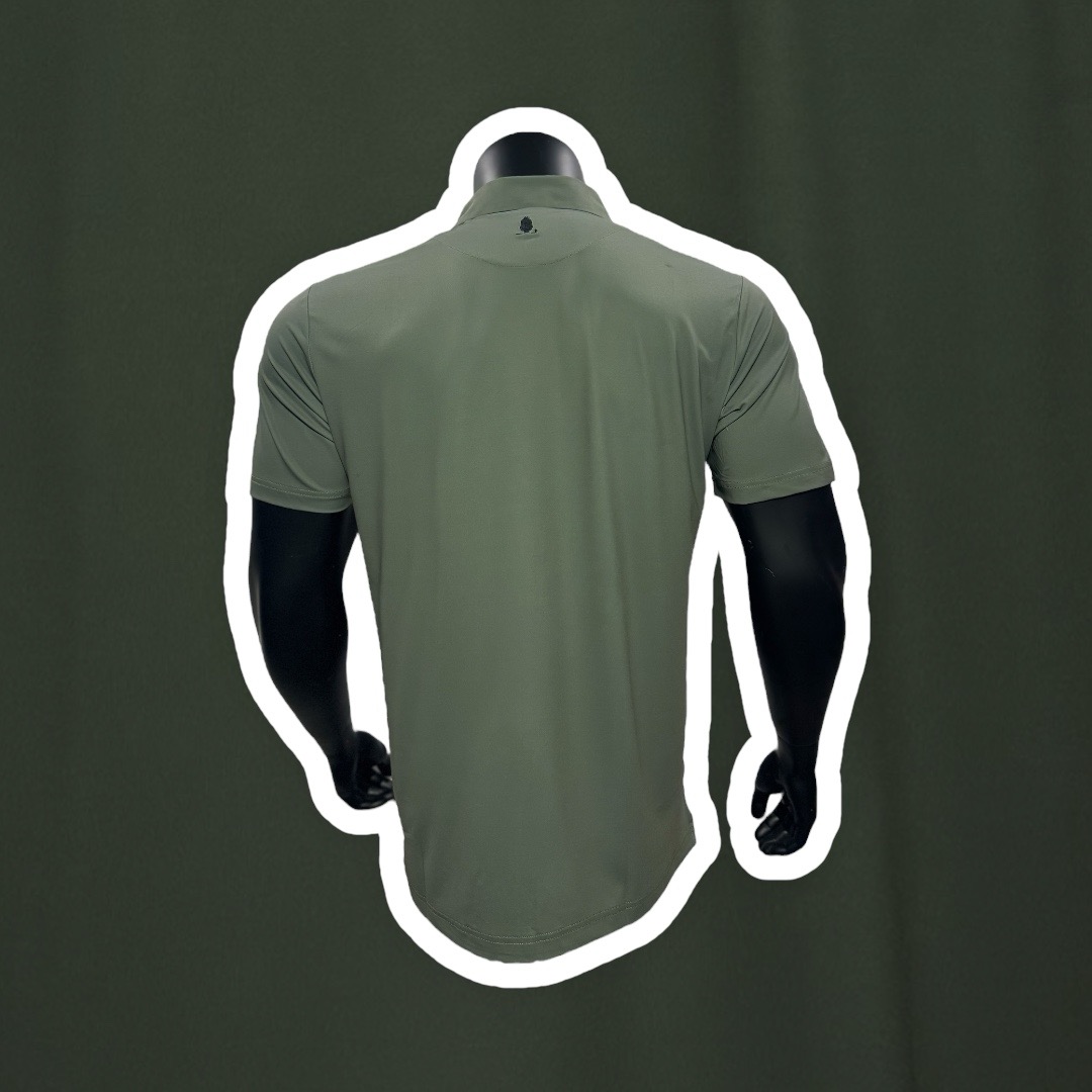 Green 1 Stripe Polo