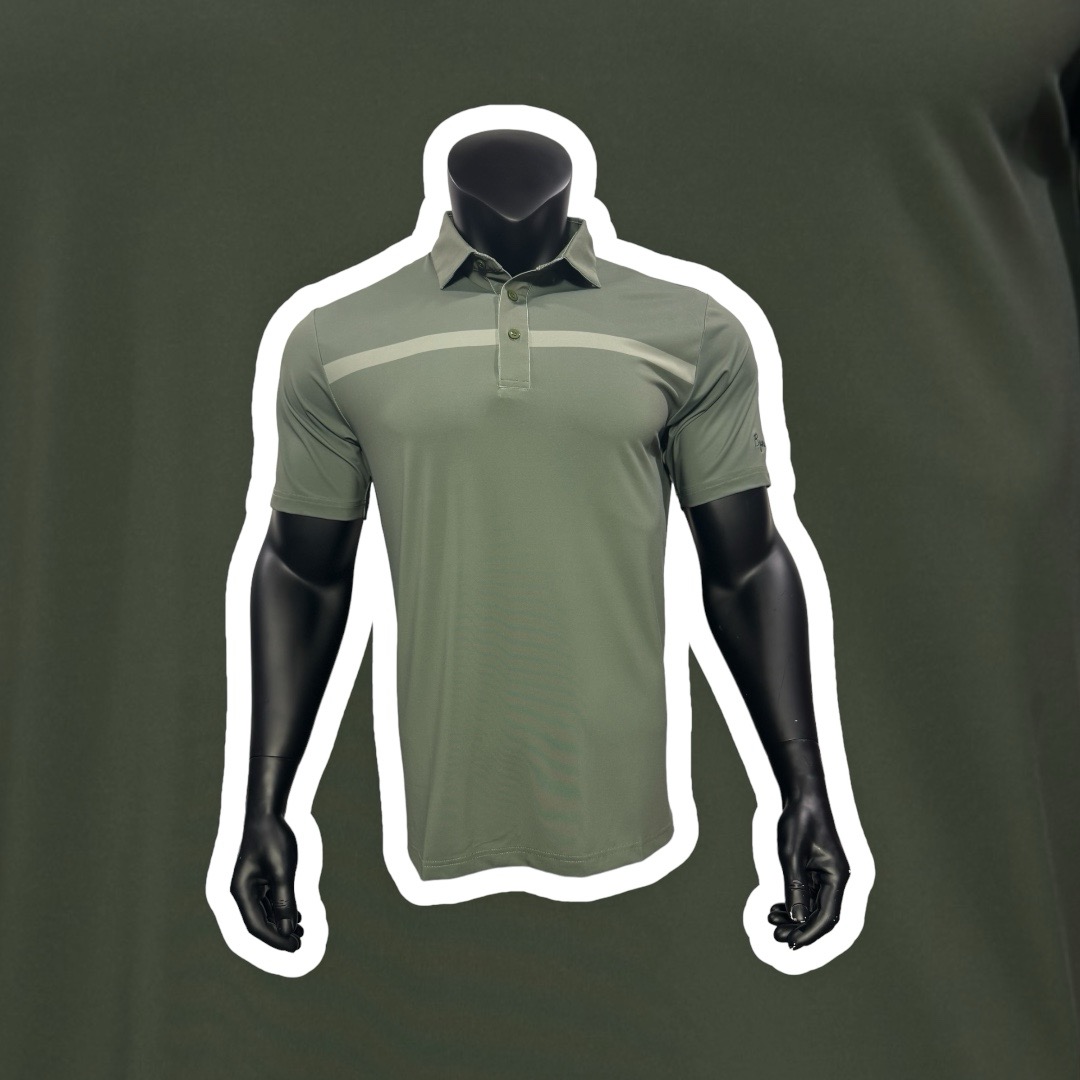 Green 1 Stripe Polo