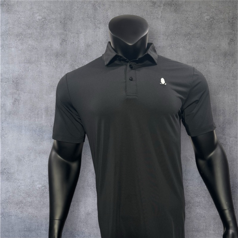 Solid Black Polo