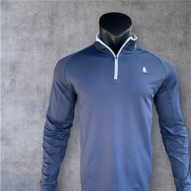 Quarter Zip Pull Over - Navy