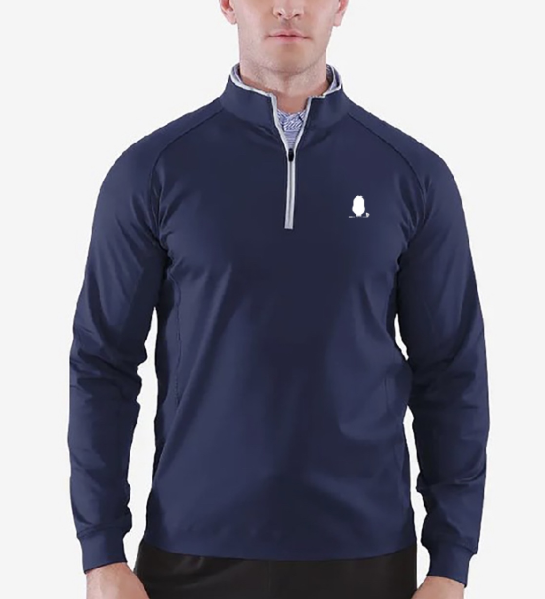 Quarter Zip Pull Over - Navy