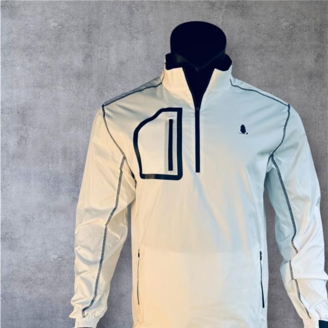 Windbreaker Jacket - White/Blue