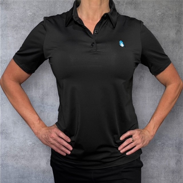 Womens Performance Golf Polo - Black