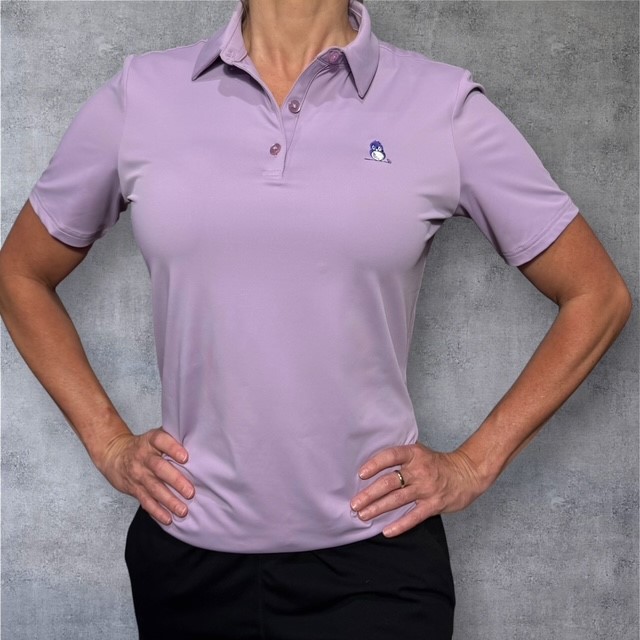 Womens Performance Golf Polo - Purple/Lavender
