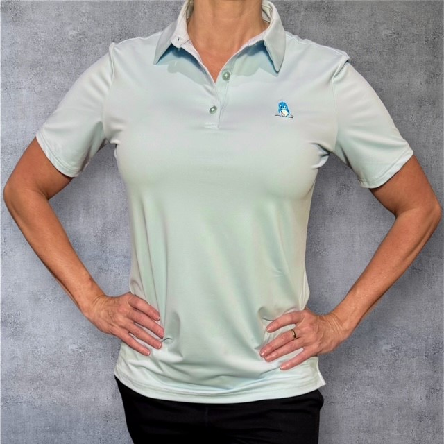 Womens Performance Golf Polo - Light Blue