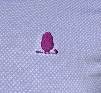 "Fleur-de-lis" Purple Golf Polo