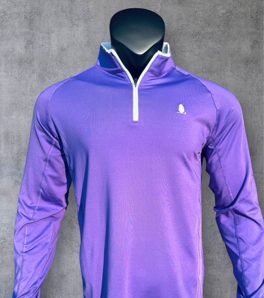 Purple Quarter Zip Pullover