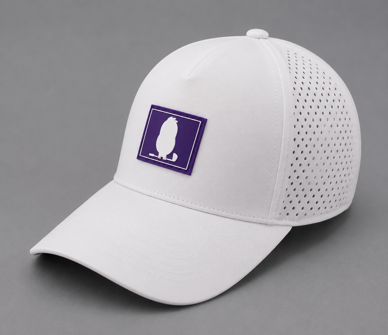 Purple Birdie Squared Hat
