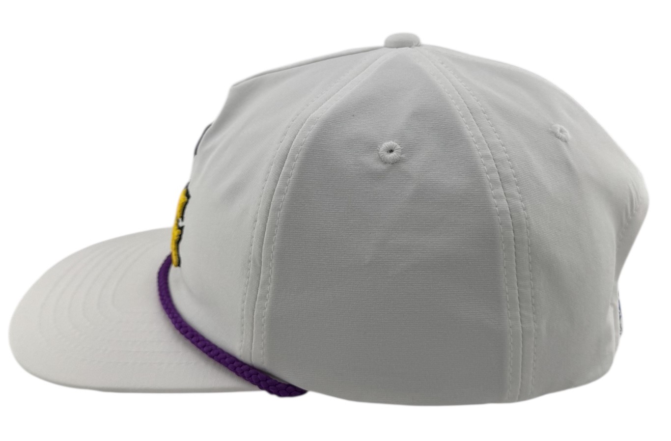 LSU Helmet Stripe Non-Structured Rope Hat- White