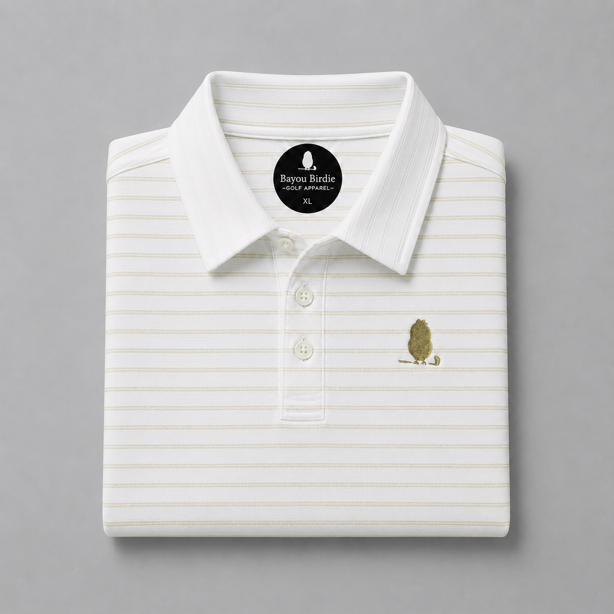 Classic Green Stripe Polo