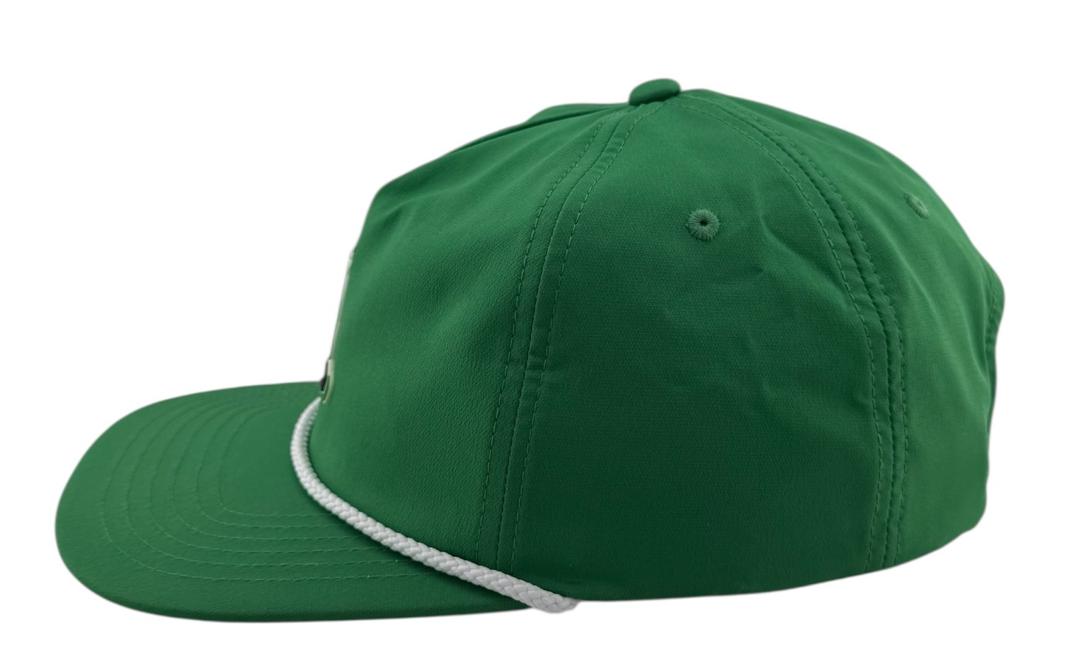 "Master the Birdie" Non-Structured White Rope Hat- Green