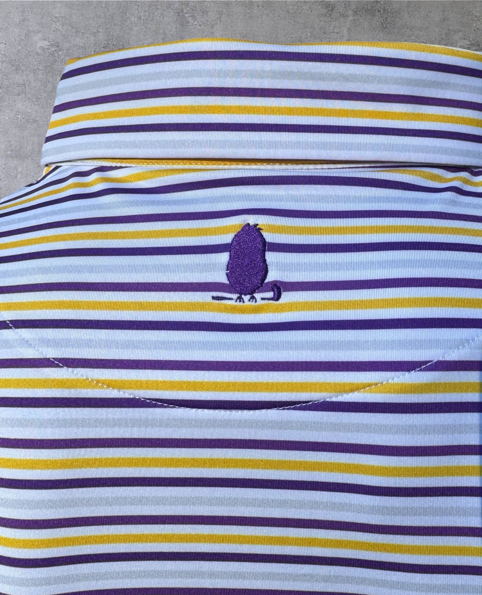 Juniors-LSU Classic Stripe Polo 