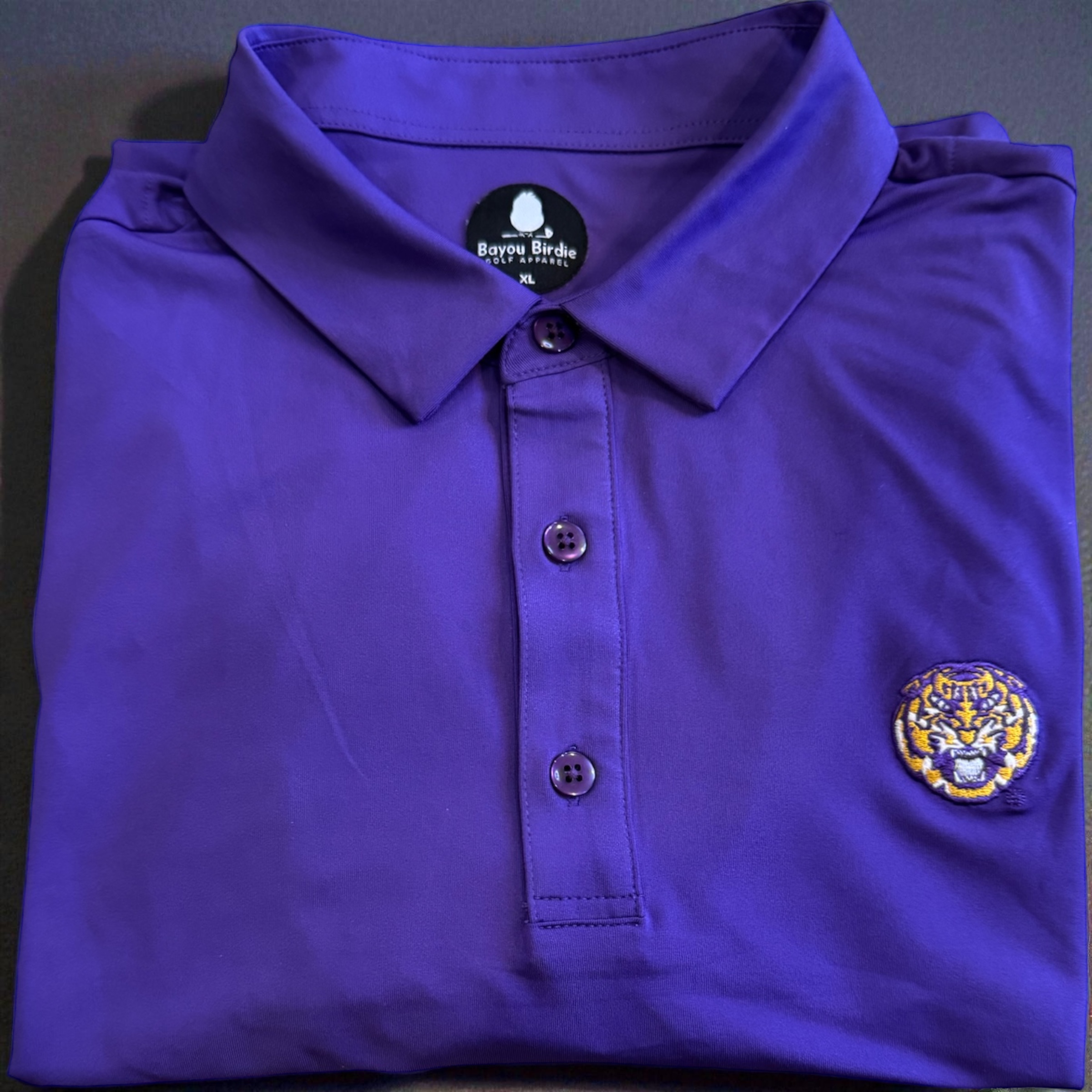 LSU Tiger Solid Purple Polo