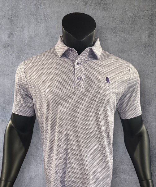 "Louisiana" Purple Golf Polo