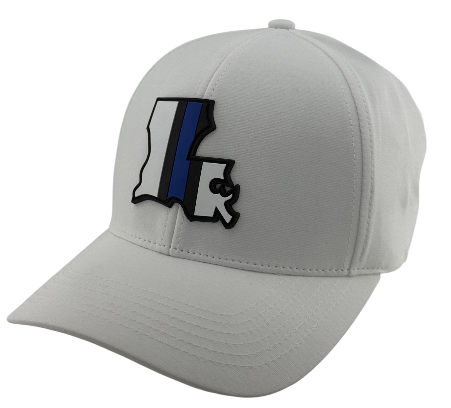 "Back the Blue" Louisiana Hat - White