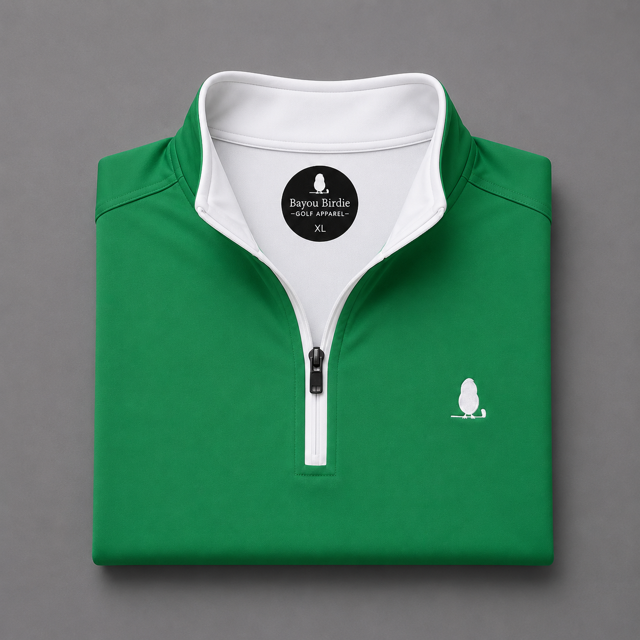 Kelly Green Masters Quarter Zip Pullover 