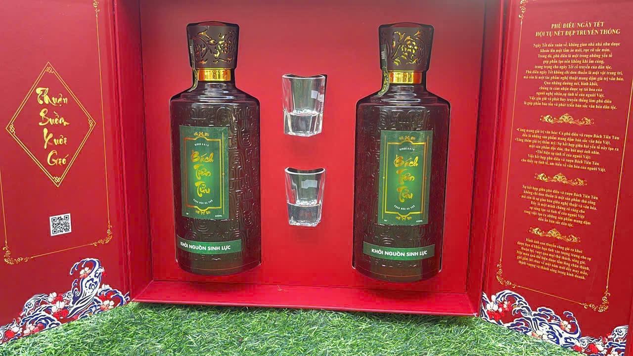 Rượu Bách Tiên Tửu Hộp Đôi Cao Cấp