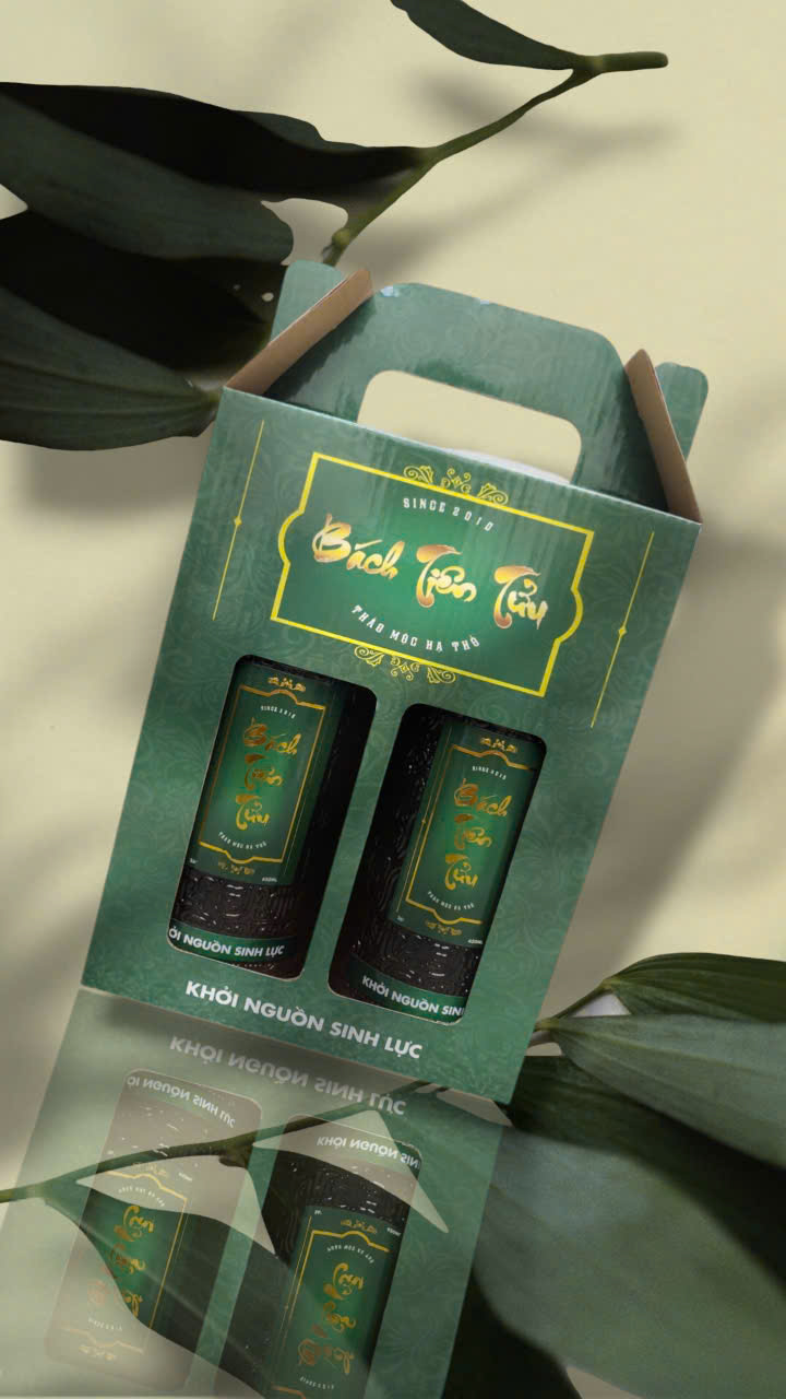 Rượu Bách Tiên Tửu - Hộp Đôi 2 Chai
