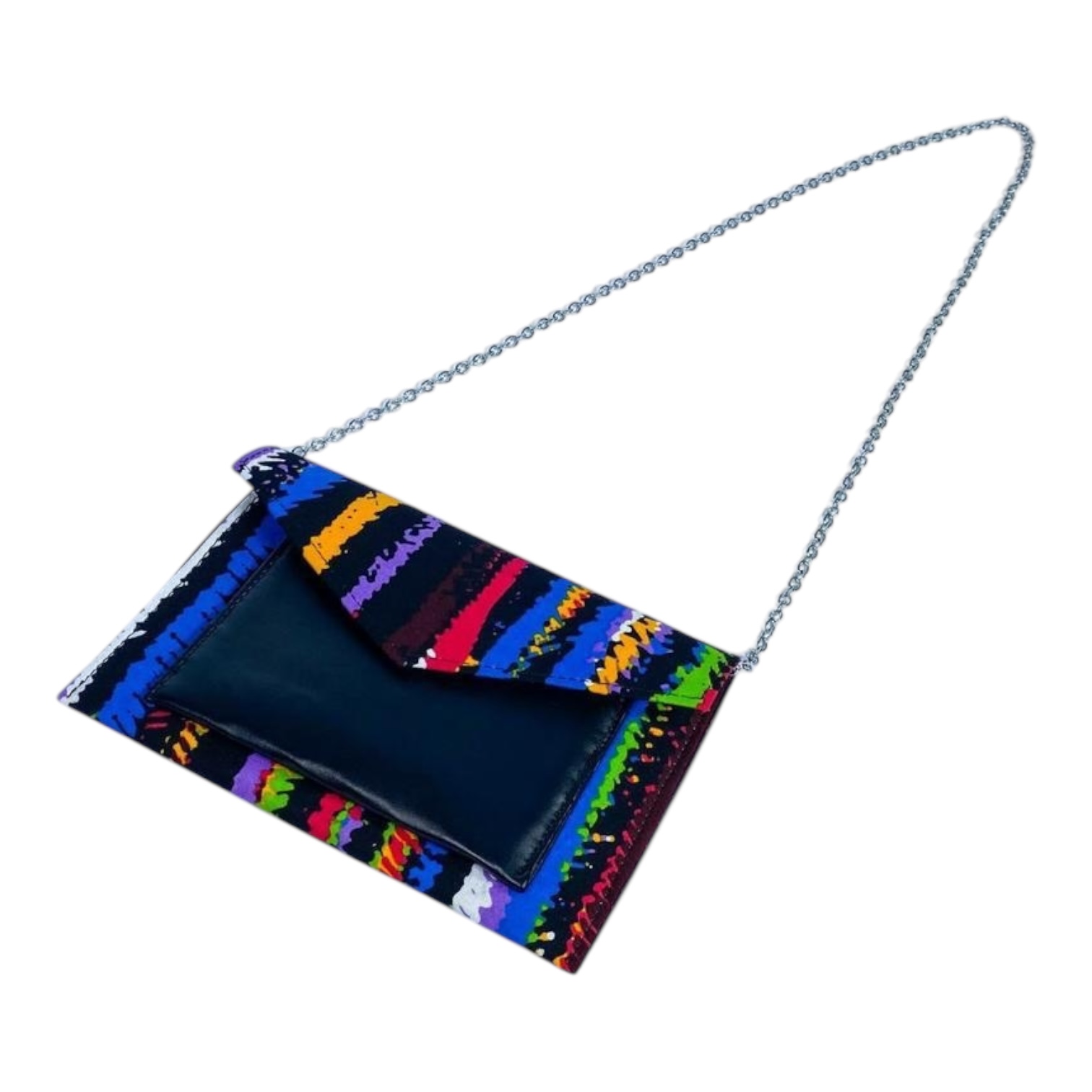 Ankara Sling Purse -Blue