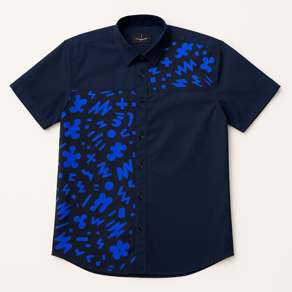 Blue Short Sleeve Shirt