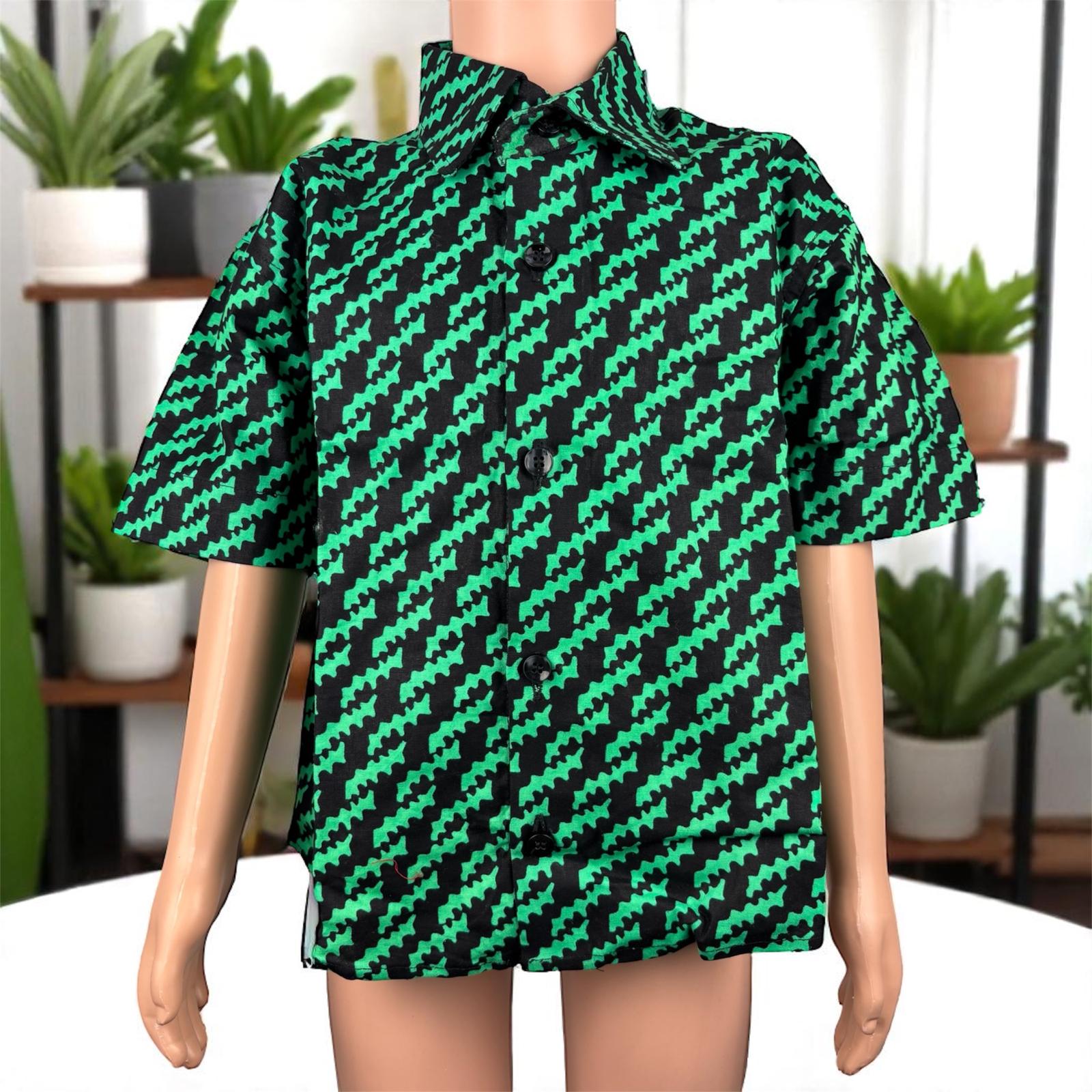 Green Short Sleeve Shirt