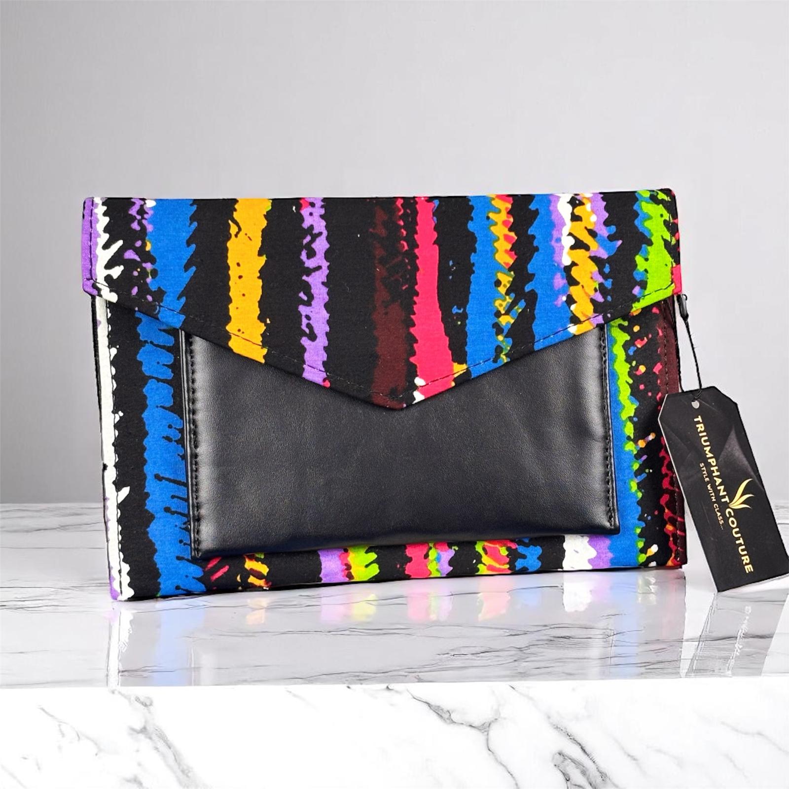 Ankara Sling Purse -Blue