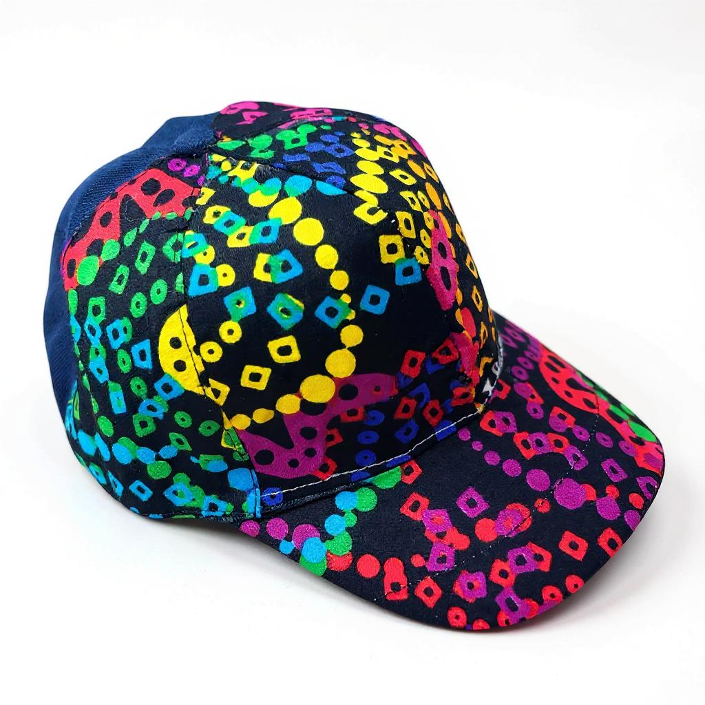 Multi Coloured Pattern Face Cap