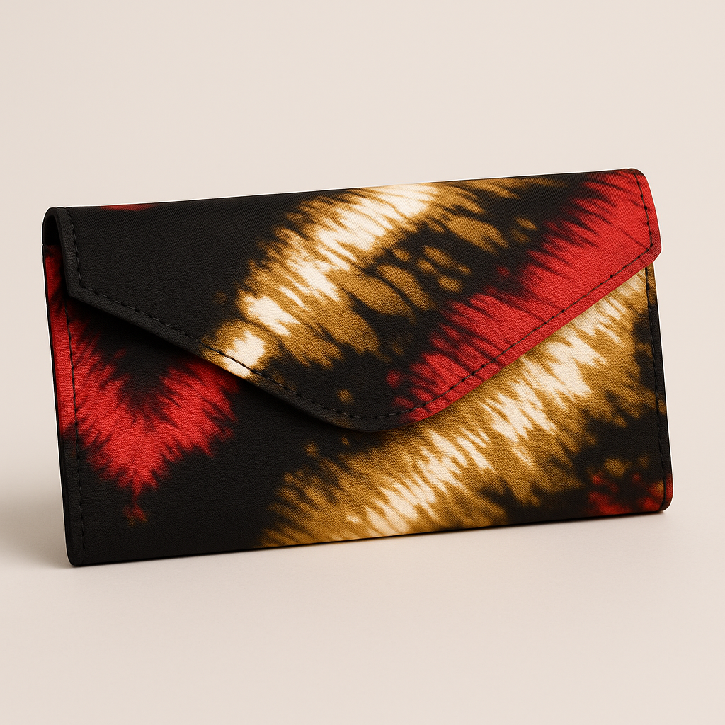 Red Ankara Sling Purse