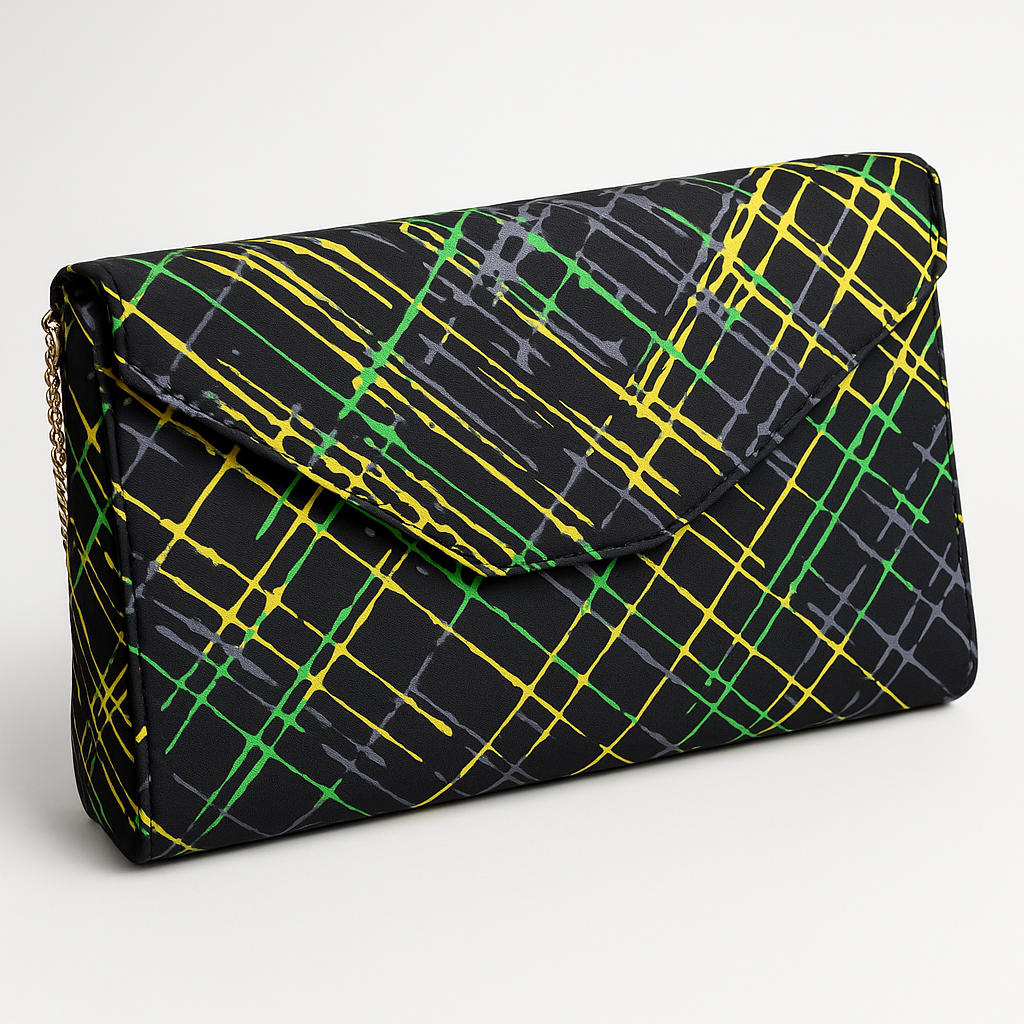 Green Ankara Sling Purse