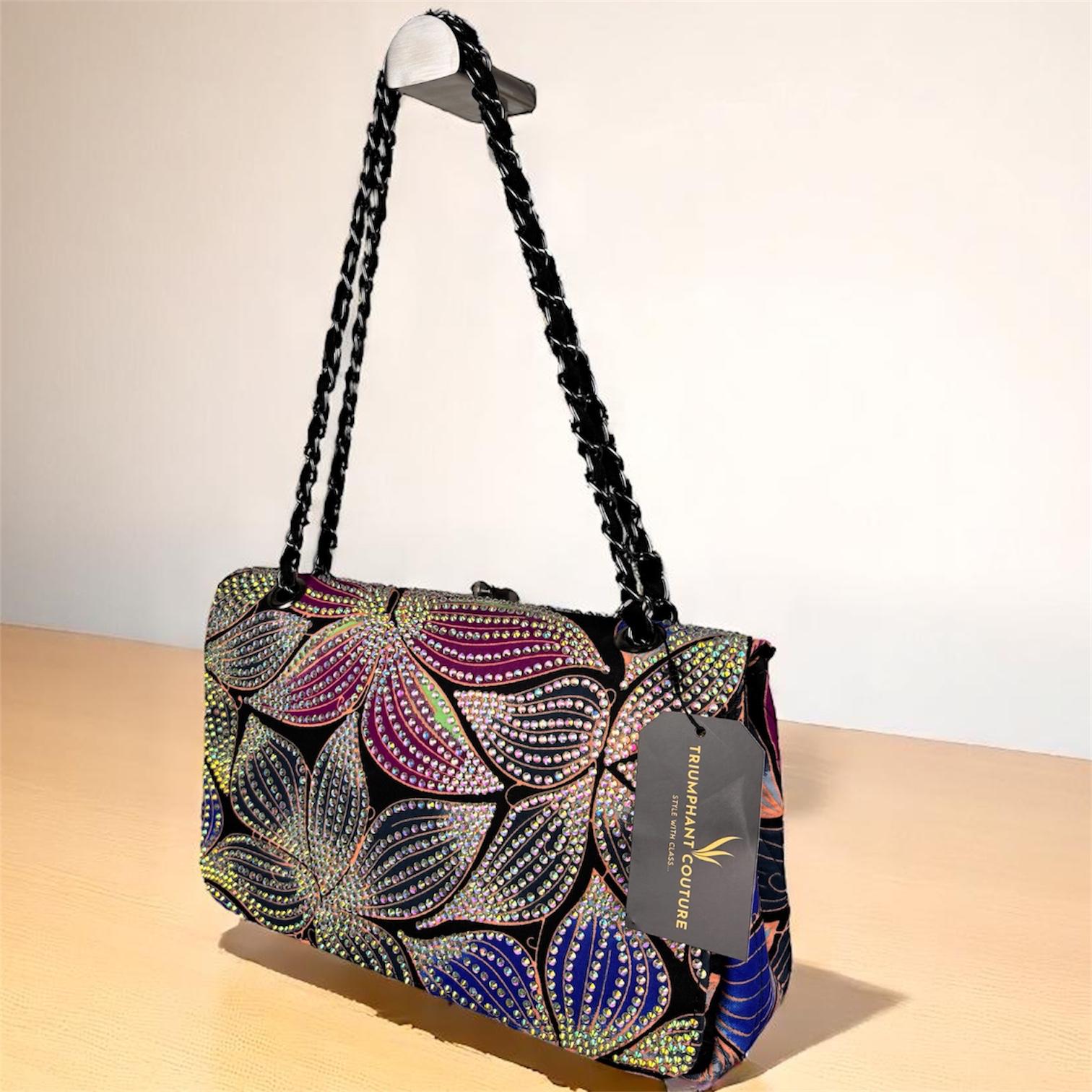 Elegant Embellished Handbag  (Multi-Colored B)