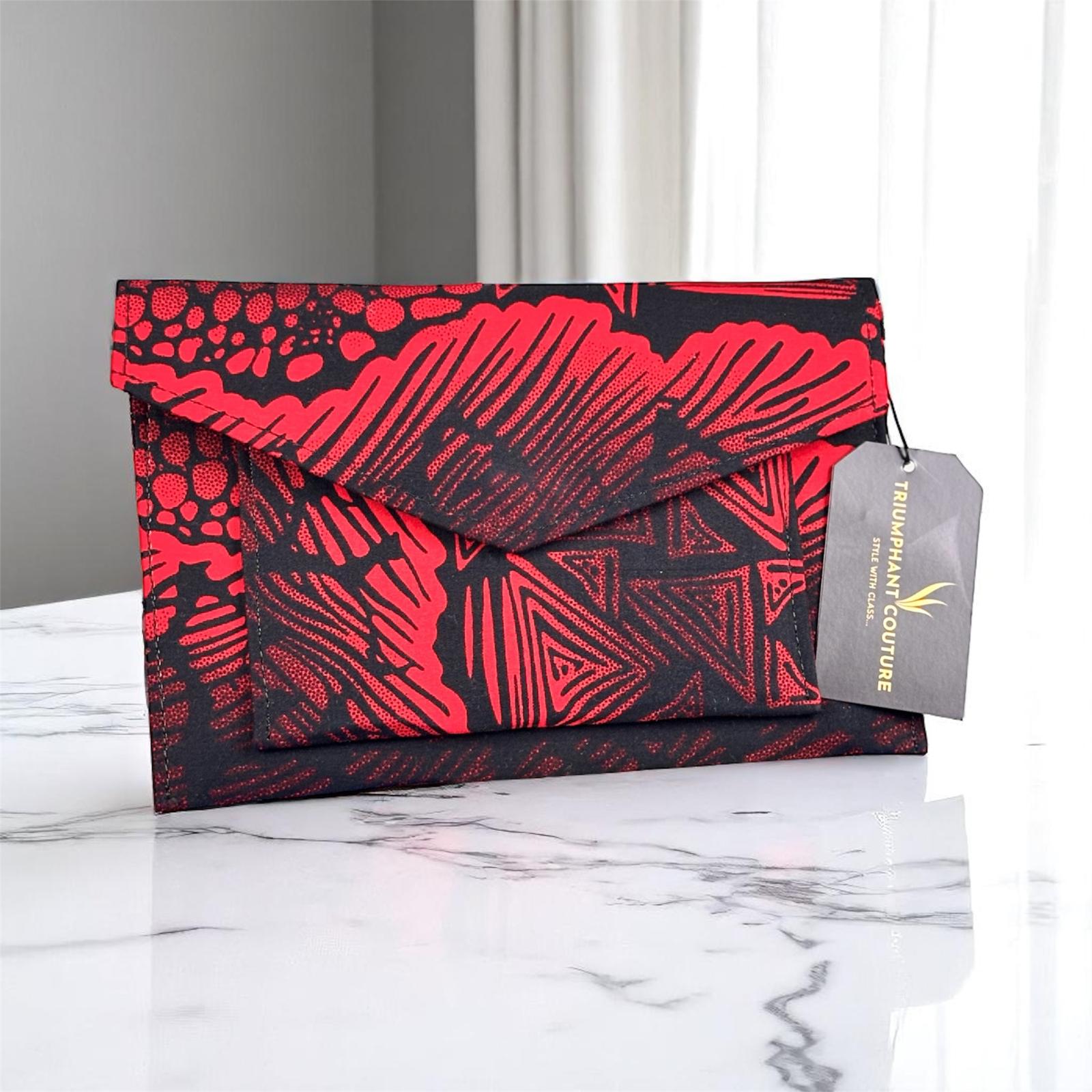 Ankara Sling Purse -Red