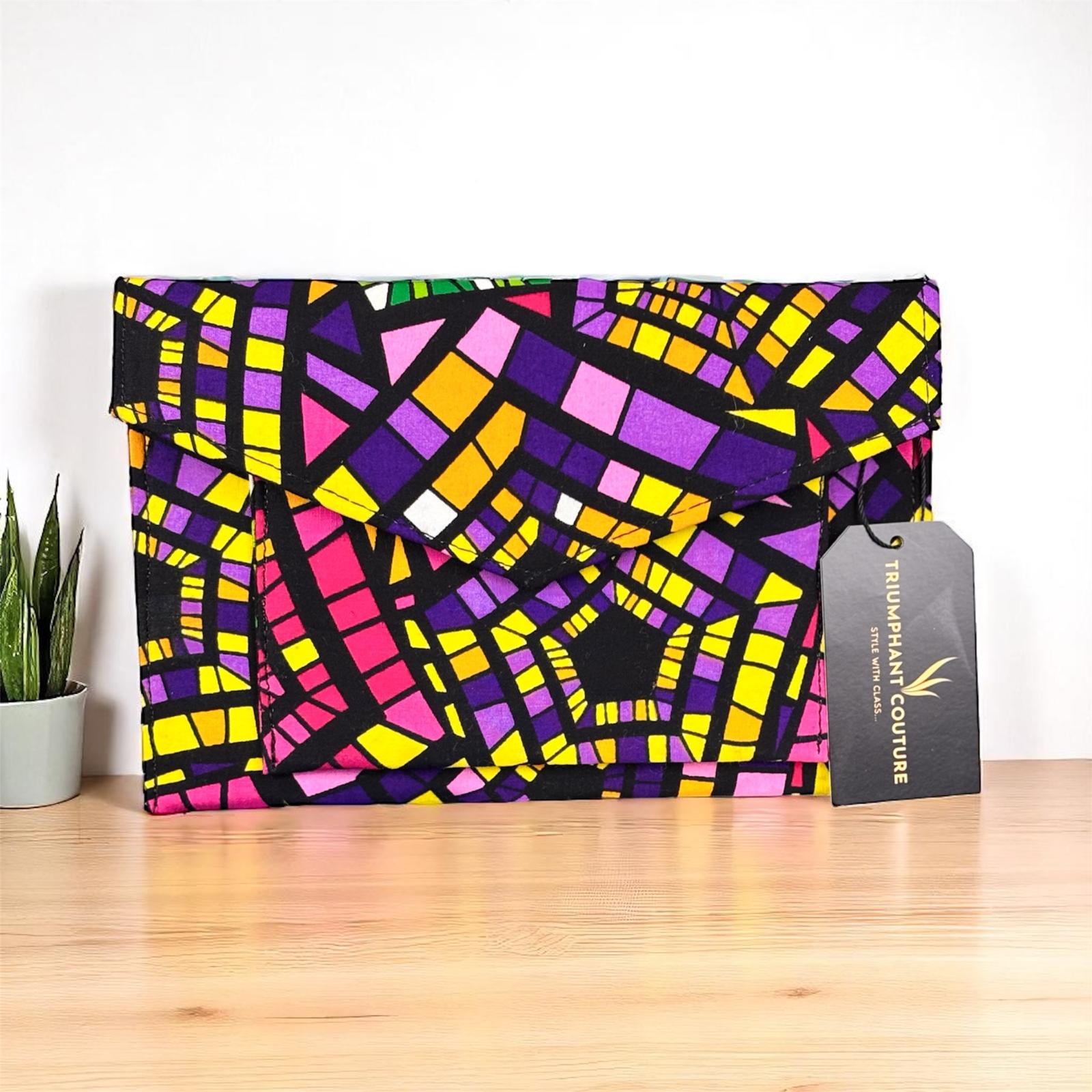 Ankara Sling Purse - Pink