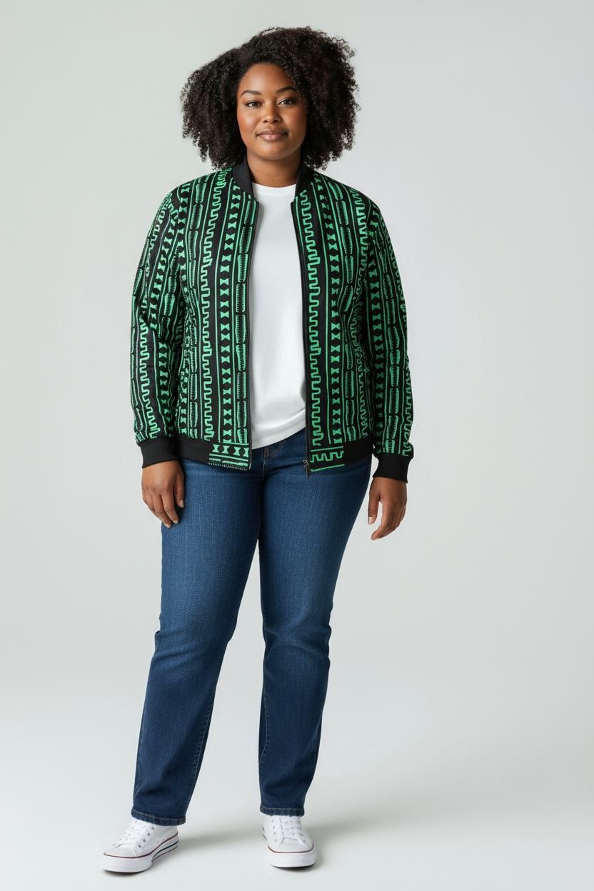 Reversible Multicolored Bomber Jacket