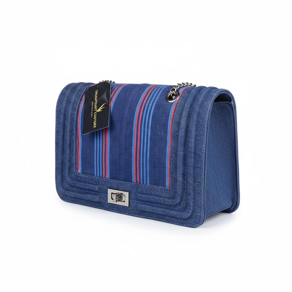 Striped Asoke Hand Bag