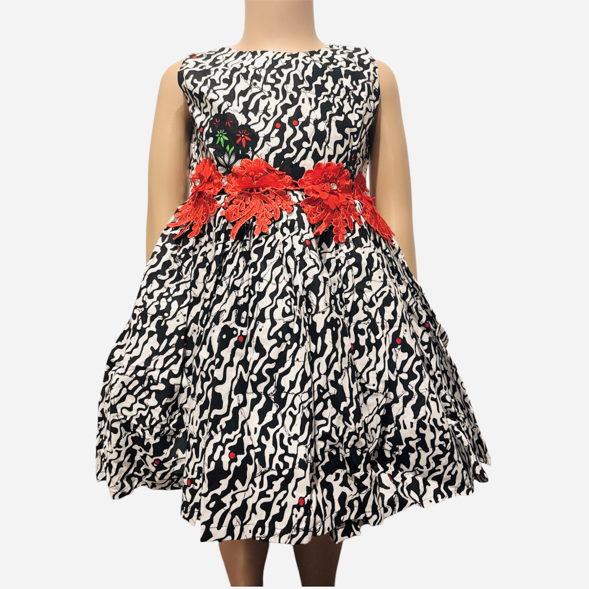 Girls' Floral Patterned Dress