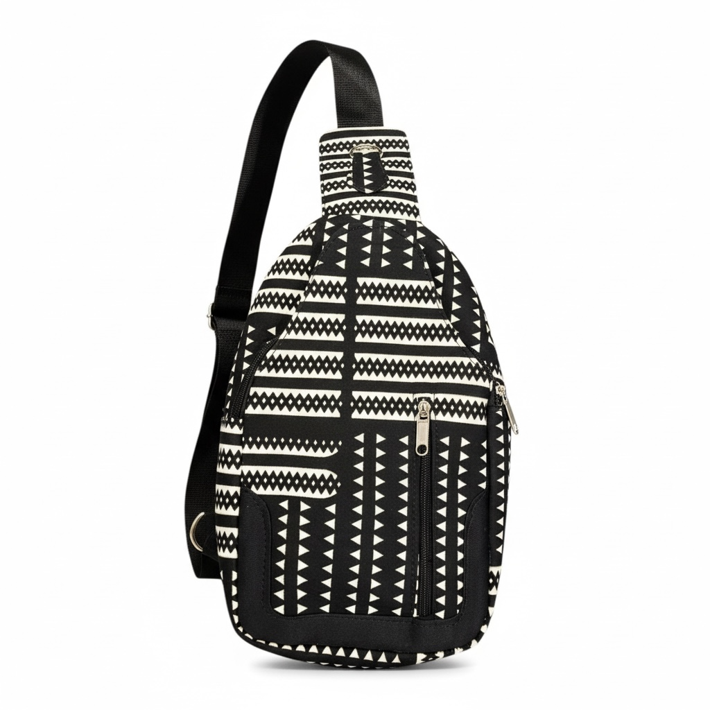 Geometric Pattern Cross Bag