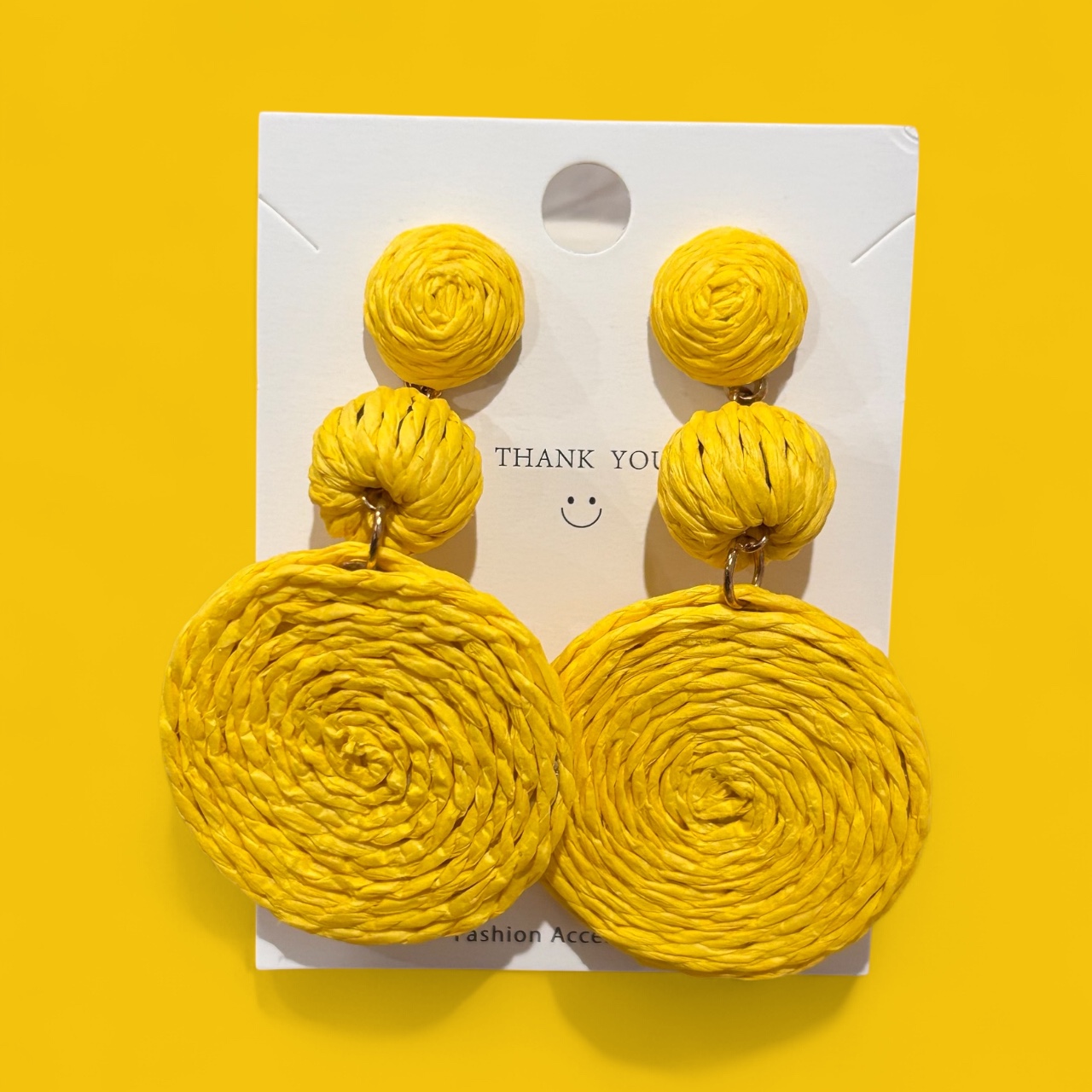 Round Dropping Earrings