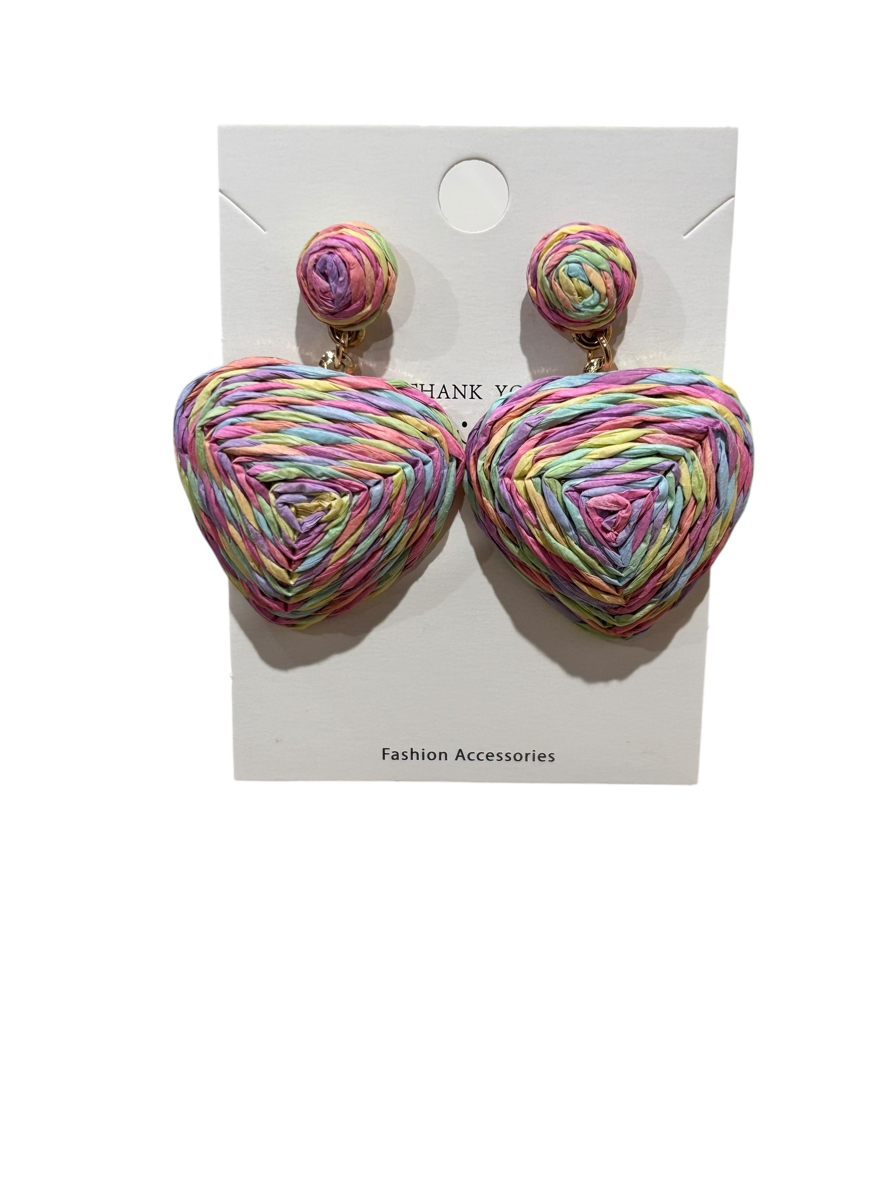 One Heart Woven Earrings