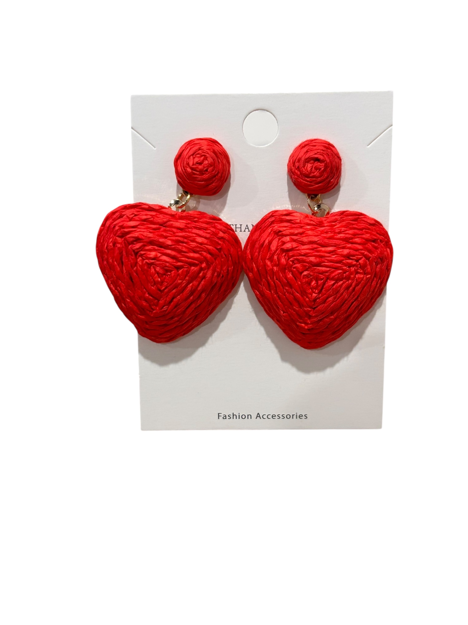 One Heart Woven Earrings
