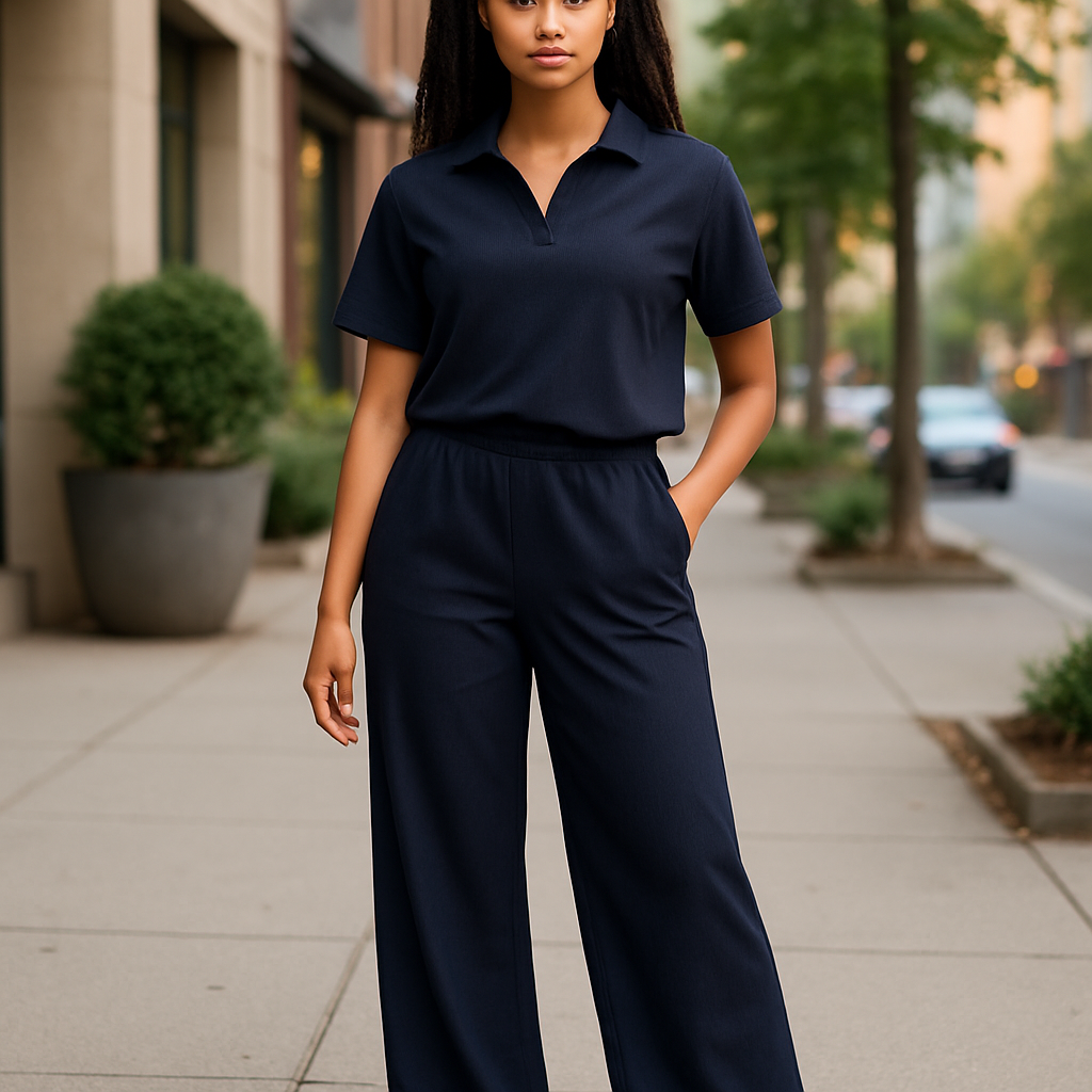 Black Crop Top & Pant