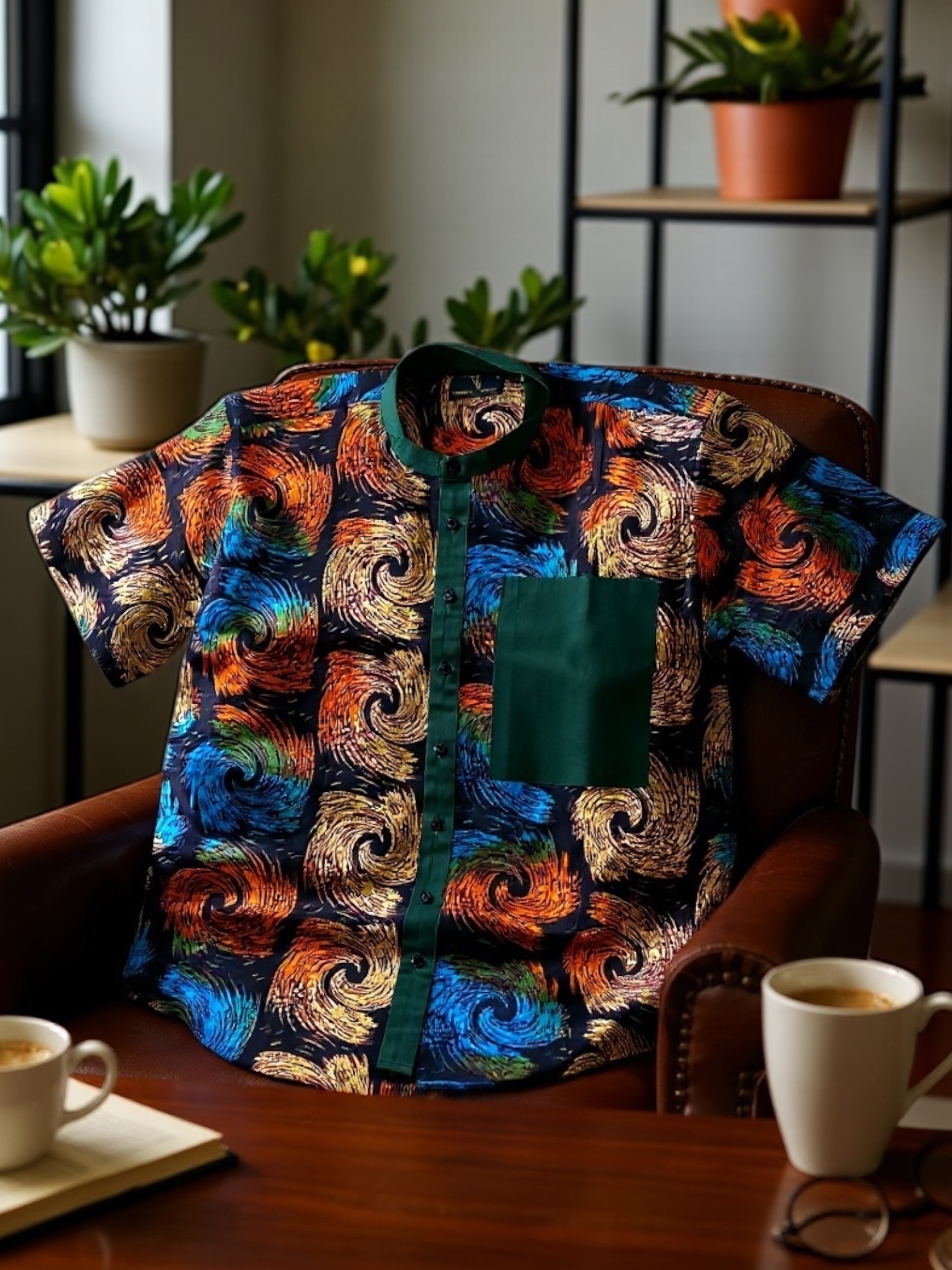 Colorful Swirl Pattern Shirt