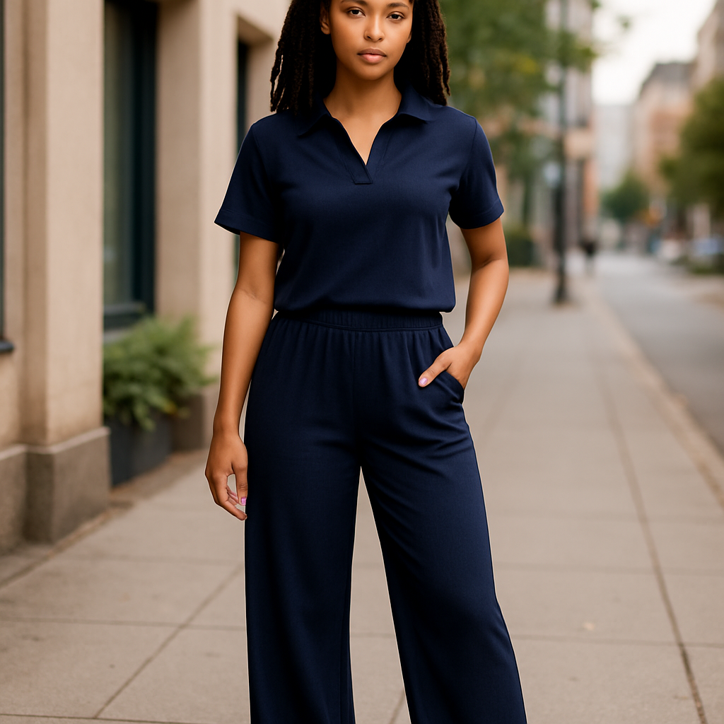 Black Crop Top & Pant