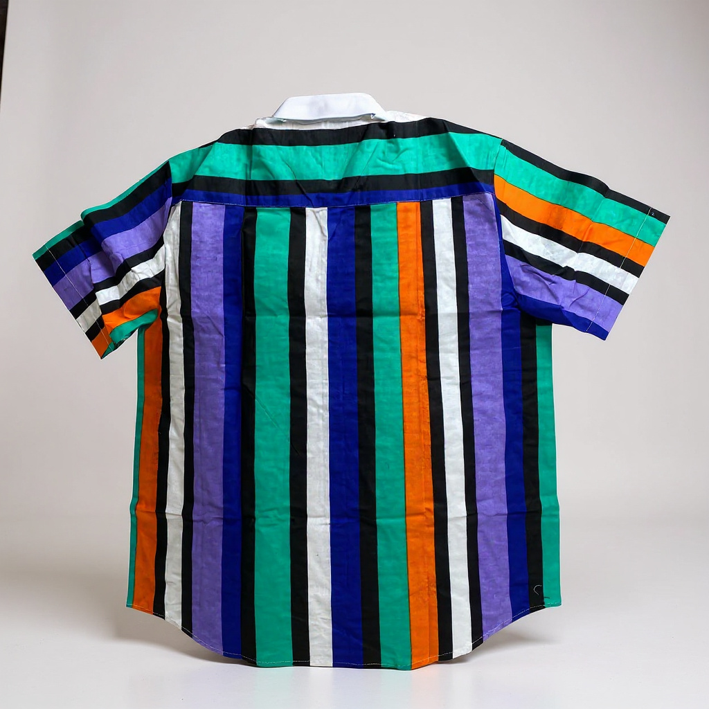 Men's Striped Short Sleeve Shirt