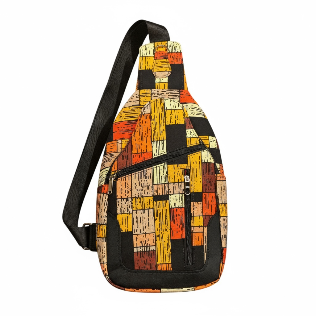 Geometric Pattern Cross Bag
