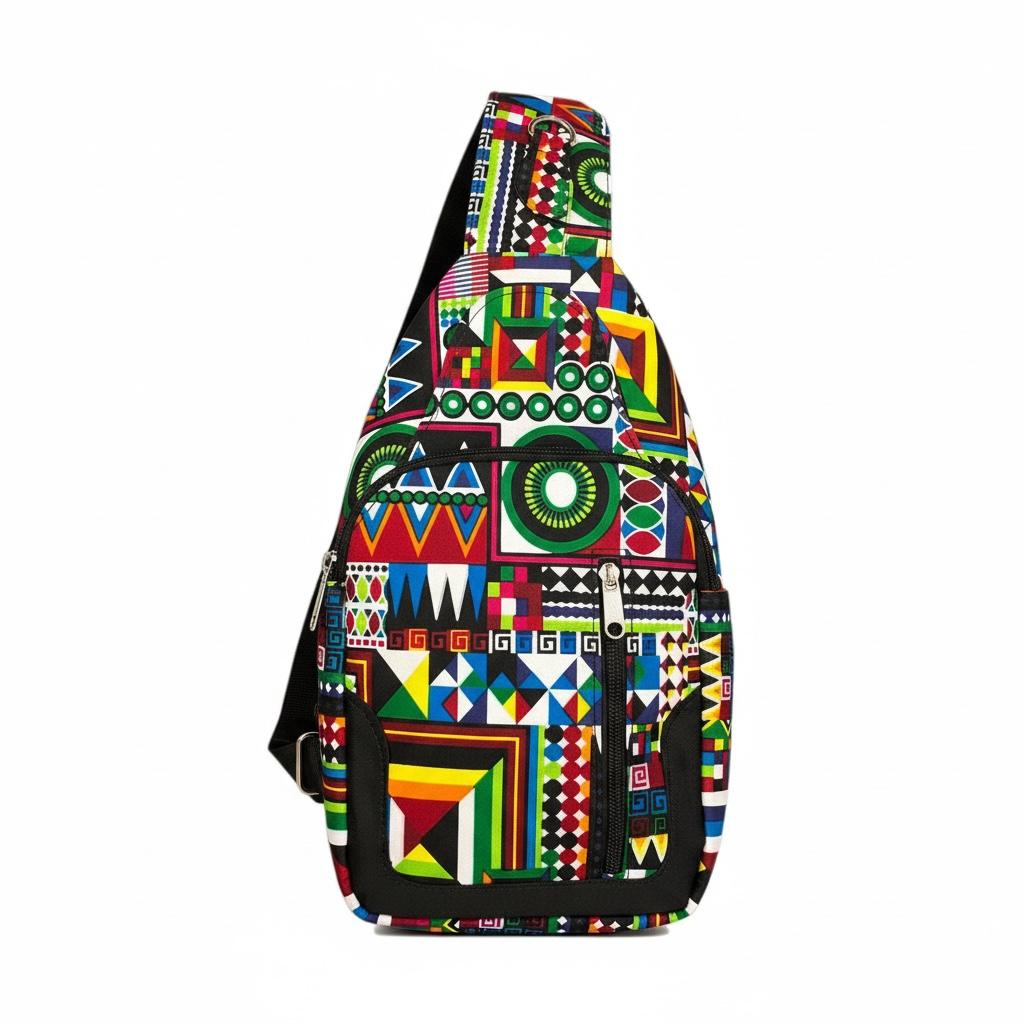 Geometric Pattern Cross Bag