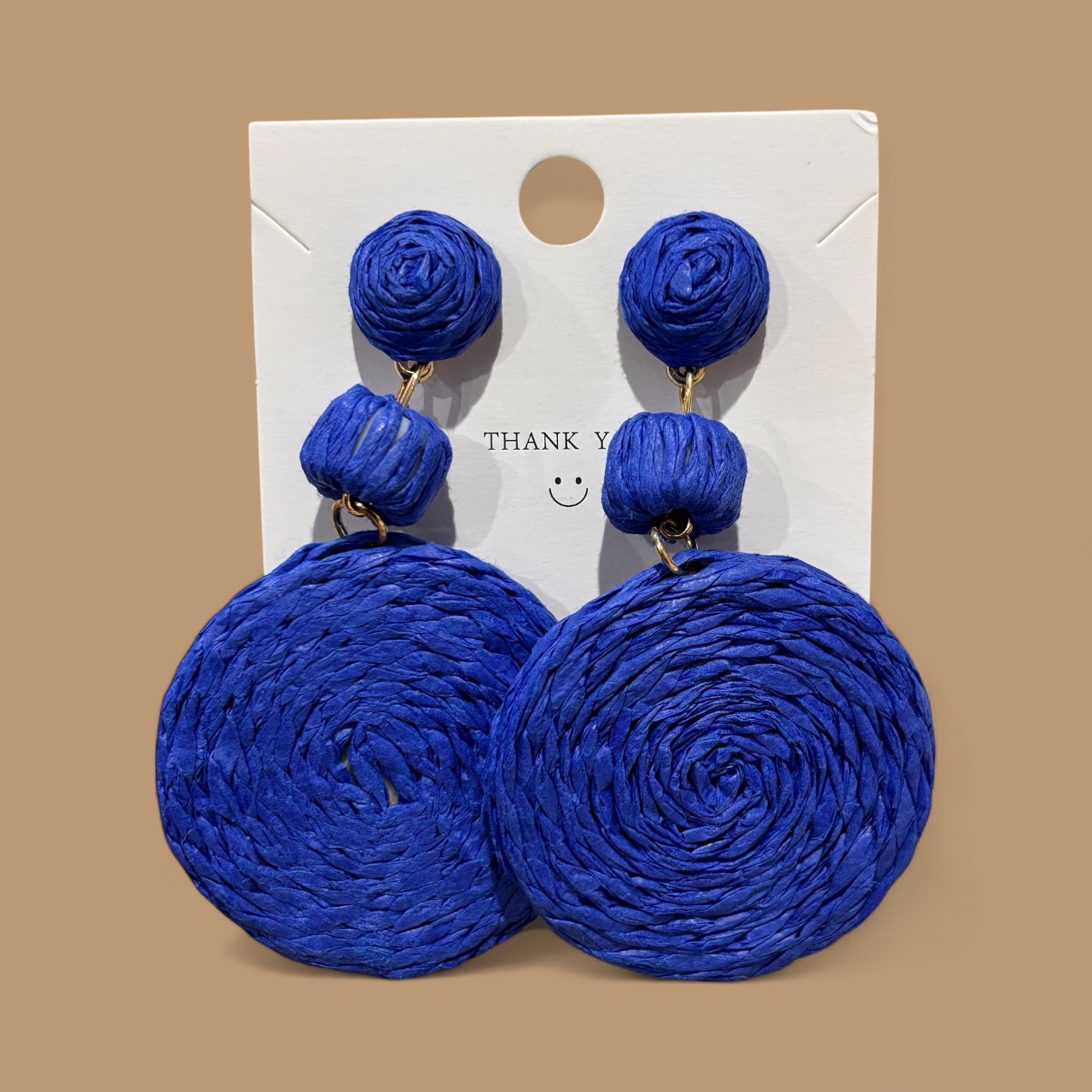 Round Dropping Earrings