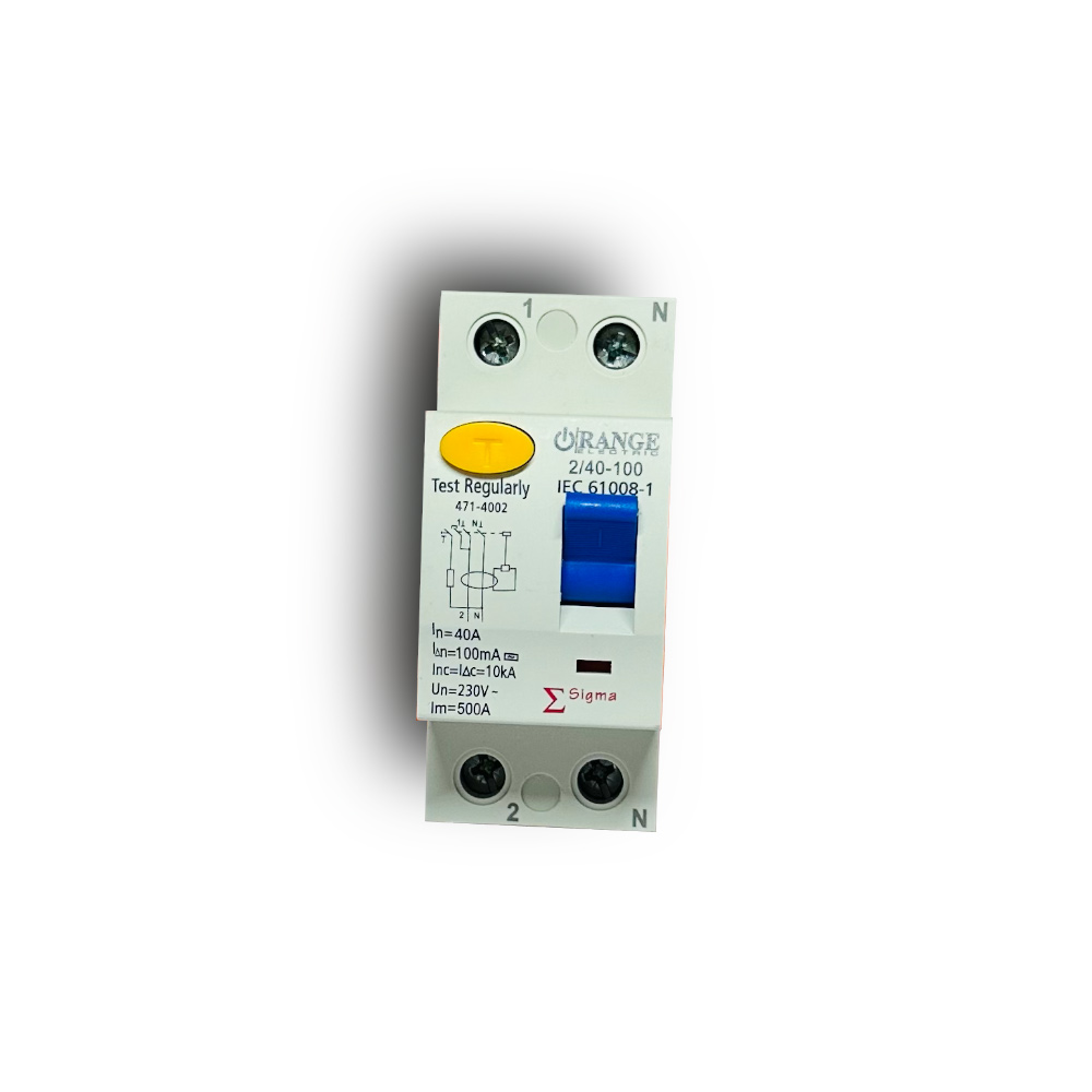 Orange 10KA 2 Pole RCCB 40 A 