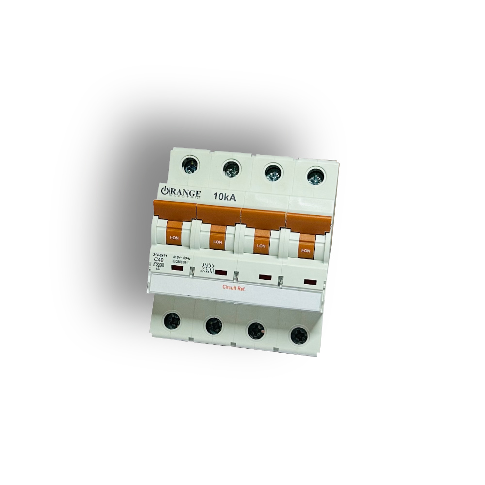 Orange 10KA 4 Pole MCB 63A